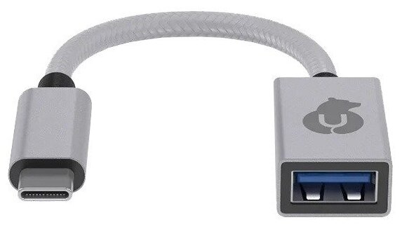 Адаптер для ноутбука uBear USB-C hub Link для устройств с разъемом USB-А/USB-C серебристый, HB02SL01-AC