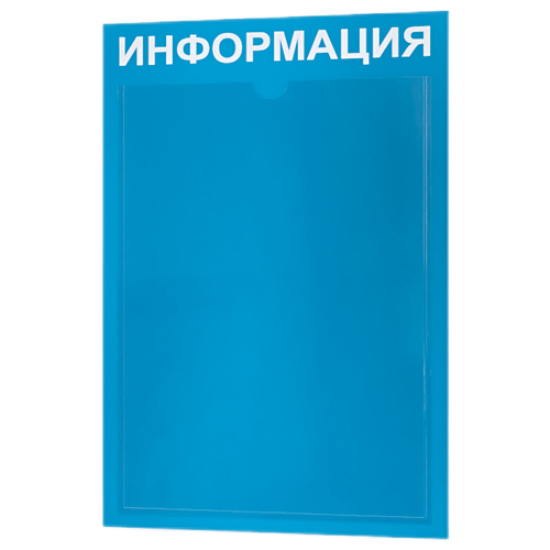 стенд универсальный а2 с пластиковыми карманами Стенд информационный с 1 карманом. Табличка информационная 255*365 мм.