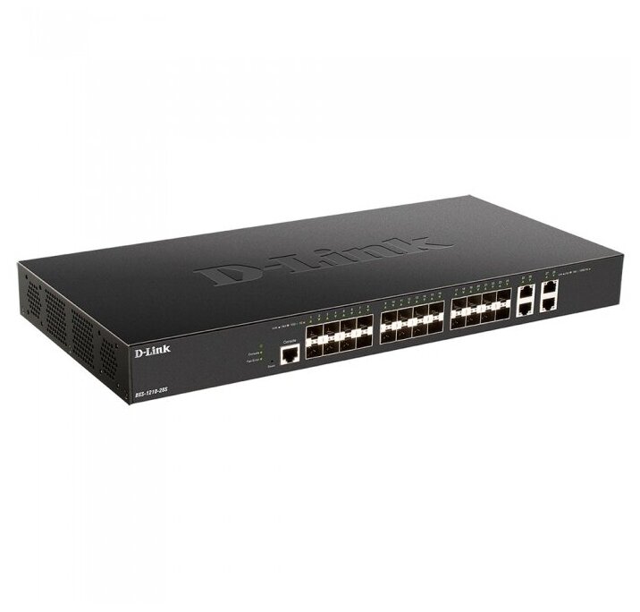 Коммутатор D-Link (DXS-1210-28S/A1A) Настраиваемый L2+, 24 ports 10GBase-X SFP+, 4 ports 10GBase-T