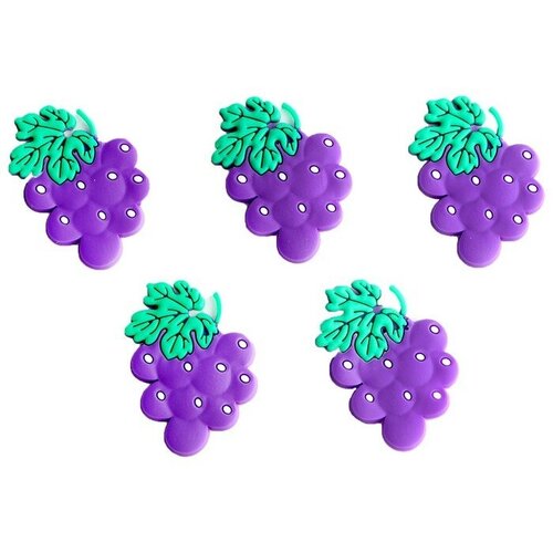 SUI Декор силикон Виноград набор 5 шт размер 1 шт 3 4 03 см клеевые подушечки 252₽