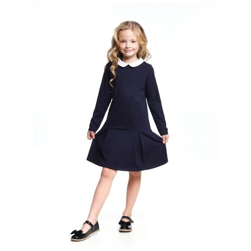 Платье для девочек Mini Maxi, модель 7702, цвет синий, размер 140