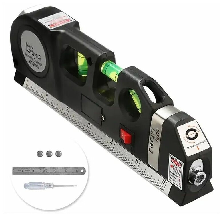 Профессиональный настольный уровень Laser Level Pro 3: точные измерения в вертикальной и горизонтальной плоскостях - фотография № 5