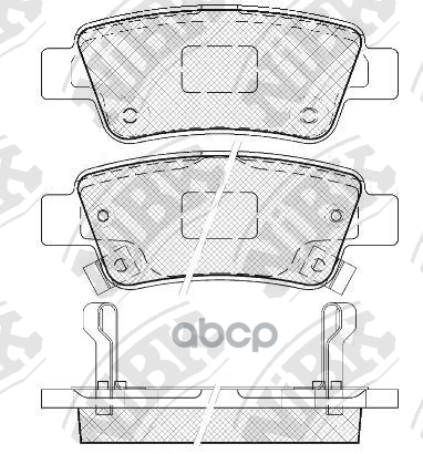 Колодки Тормозные Дисковые | Зад | NiBK арт. PN8809