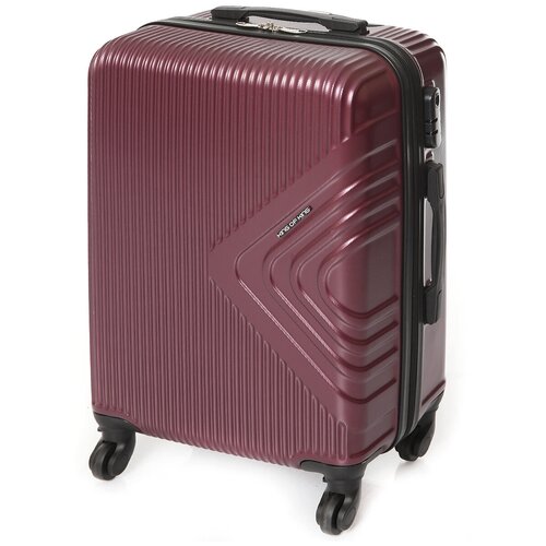 фото Чемодан пластиковый king new. цвет бордовый, размер m, съемные колеса feybaul
