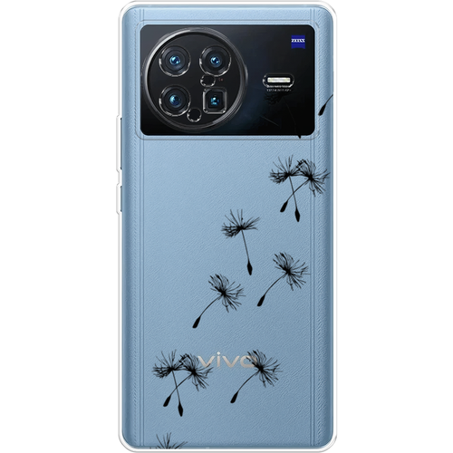 Силиконовый чехол на Vivo X Note / Виво X Нот Летящие одуванчики, прозрачный силиконовый чехол на vivo x note виво x нот hello winter прозрачный