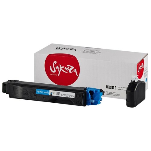 Картридж лазерный SAKURA TK5280C син. для Kyocera Mita ECOSYS P6235cdn картридж sakura tk5280y для kyocera mita желтый 11000 к p6235cdn