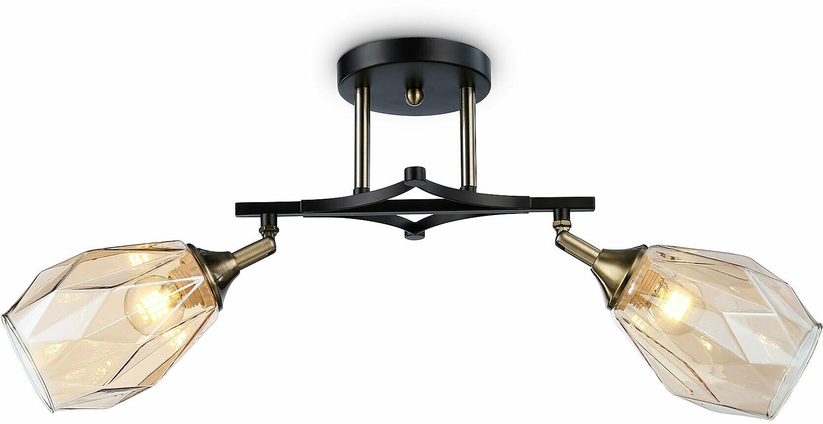 Потолочная люстра Ambrella Modern TR303032, E27, кол-во ламп:2шт, Черный