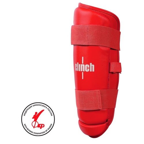 Защита голени Clinch Shin Kick - красная, XS