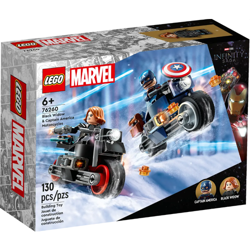 Конструктор LEGO Super Heroes 76260 Мотоциклы Черной вдовы и Капитана Америки вольтман л метка вдовы