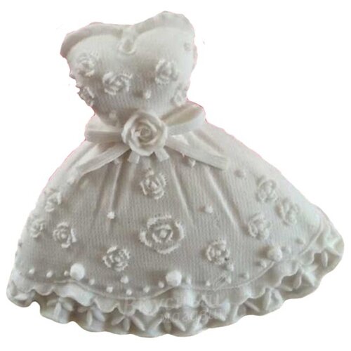 фото Молд для шоколада/мастики силиконовый платье принцессы без бренда