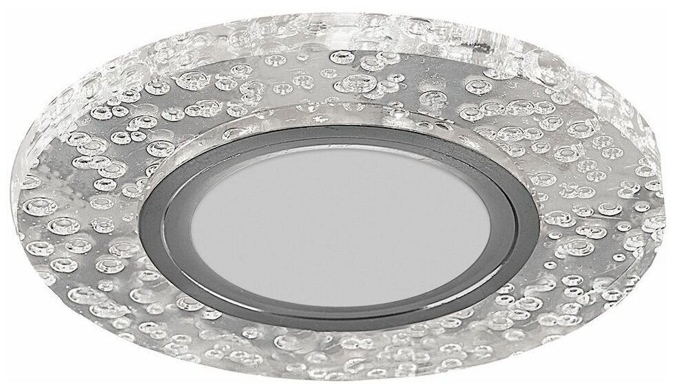 Светильник встраиваемый с белой LED подсветкой Feron CD953 потолочный MR16 G5.3 прозрачный 32539 fr_32539