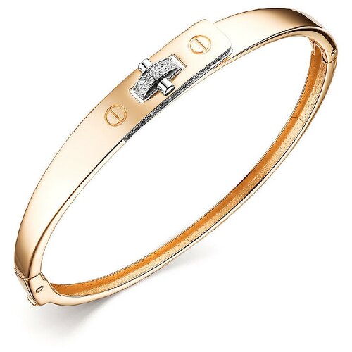 фото Браслет corona, красное золото, 585 проба, фианит, длина 17 см.