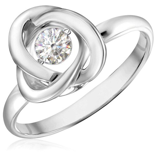 фото Бронницкий ювелир кольцо из белого золота rd65319005, размер 16