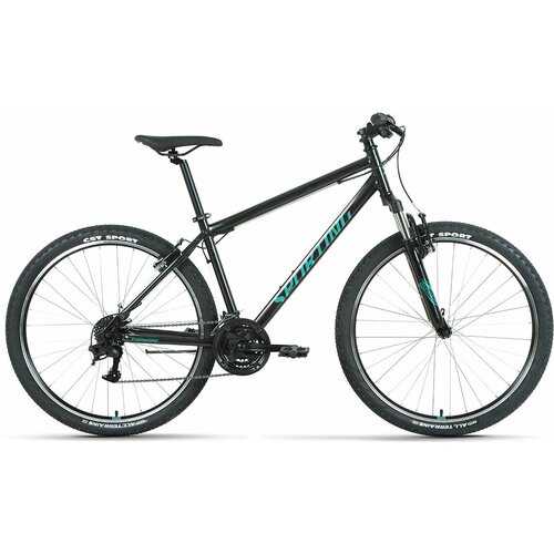 фото Велосипед 27.5 forward sporting 1.2 (21-ск.) 2022 (рама 17) черный/бирюзовый