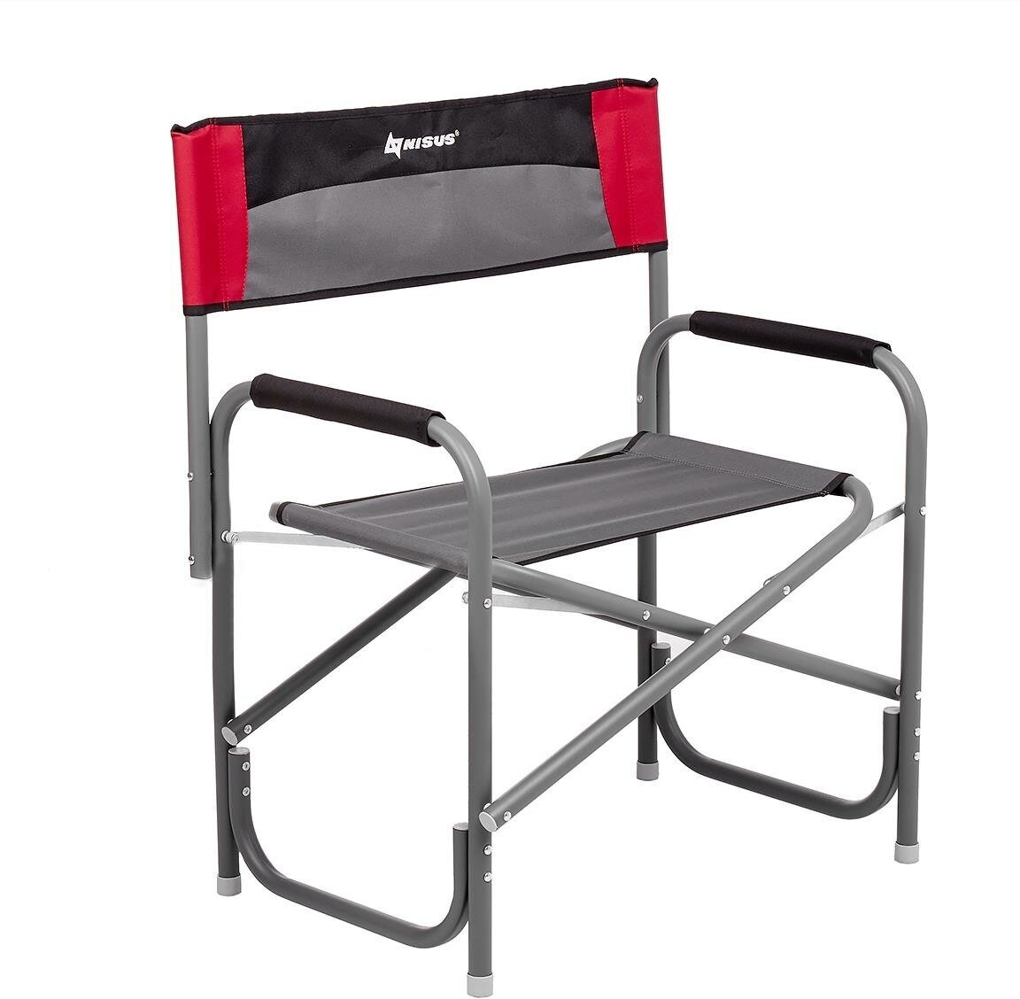 Кресло директорское MAXI 200 кг, серый/красный/черный (N-DC-95200-M-R-GRD) NISUS (пр-во Тонар)