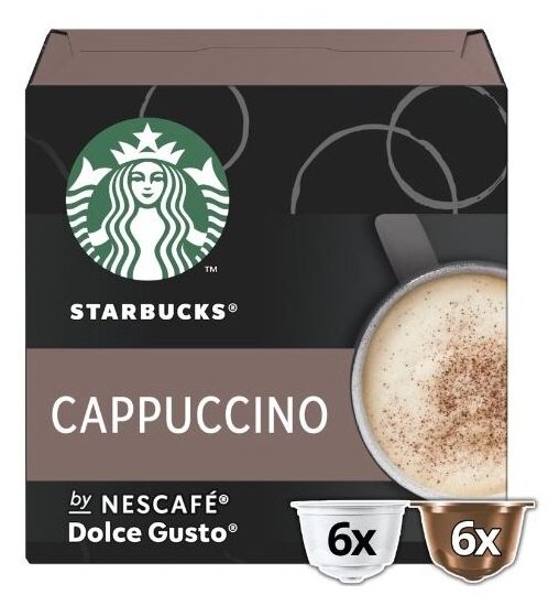 Капсулы для кофе Starbucks Dolce Gusto CAPPUCCINO (12 капсул)