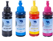 Чернила NV PRINT универсальные на водной основе для Сanon, Epson, НР, Lexmark, комплект 4 цвета