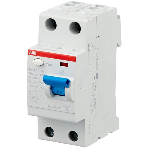 УЗО ABB 30мА тип AC F202, 25 А, 2 полюса