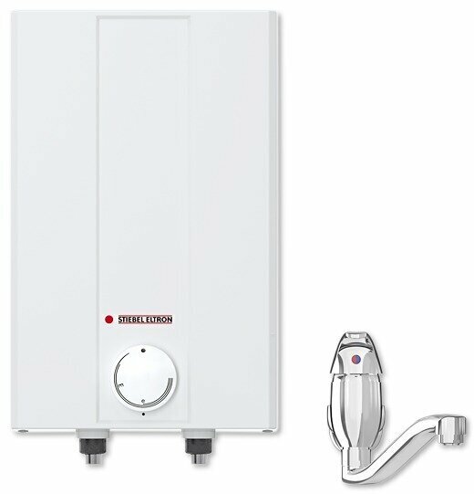 Накопительный электрический водонагреватель Stiebel Eltron ESH 10 O-N Trend, кран, белый