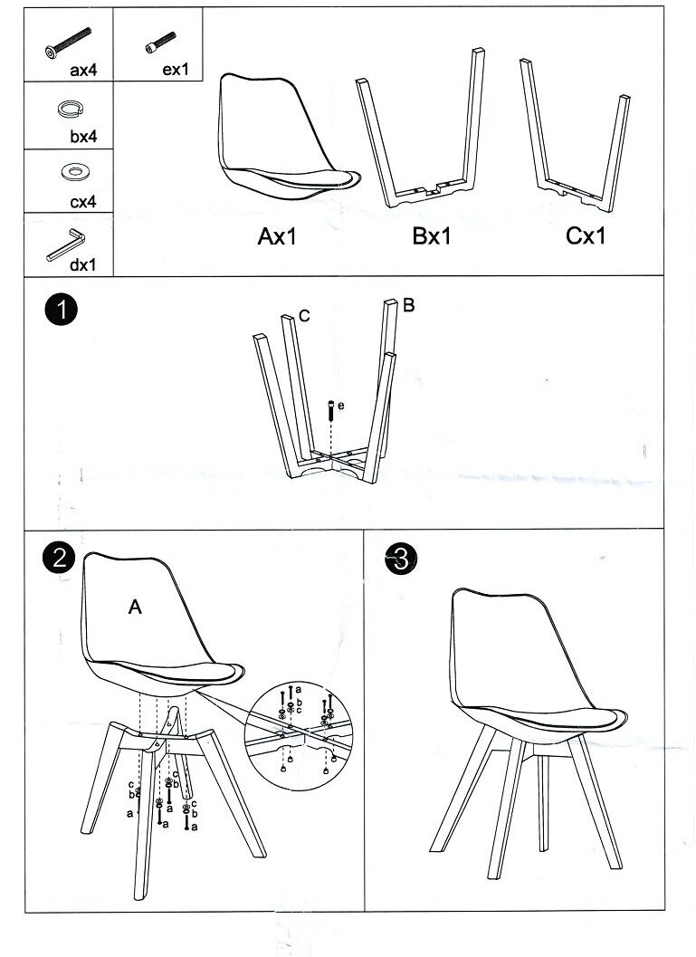 Комплект стульев для кухни из 2-х штук. SC-034 черный - фотография № 6