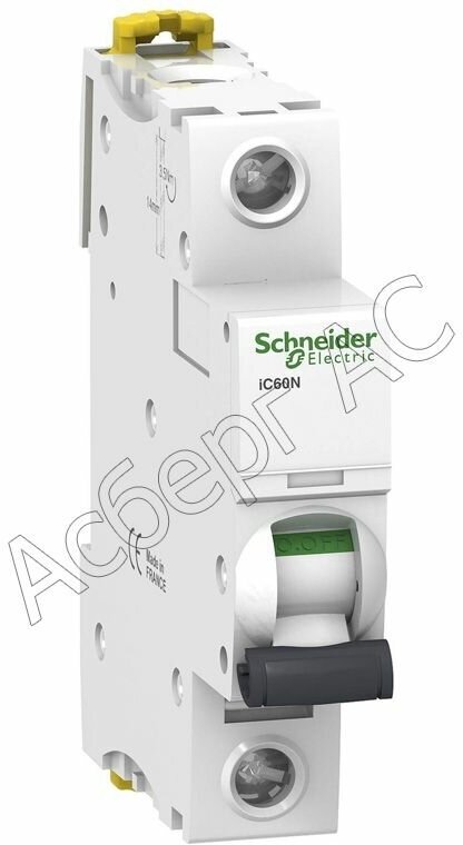 IC60N 1P 10А Автоматический выключатель 1-полюсный, 10А, 6кА (хар-ка C) Schneider Electric, A9F79110