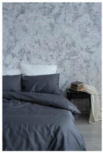 Фото Комплект постельного белья SIESTA HOME Евро стандарт Графит