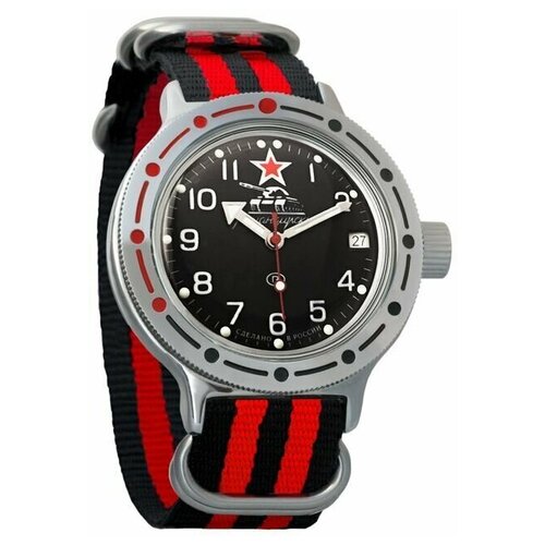 Наручные часы Восток Амфибия, красный наручные часы восток часы восток 2416 420306 браслет бесцветный серебряный
