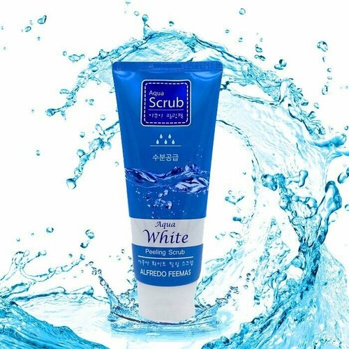 Alfredo Feemas Отбеливающий пилинг-скраб с экстрактами морских водорослей Aqua Scrub White Peeling Scrub, 180 мл