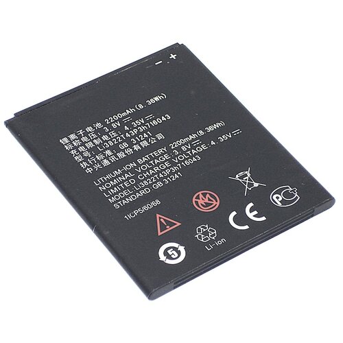 фото Аккумуляторная батарея li3822t43p3h716043 для zte blade l7 3.8v 2200mah oem