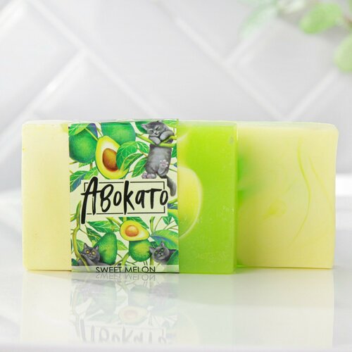 beauty fox мыло кусковое авокато sweet melon дыня 100 мл 100 г Мыло для рук «АвокаТо», 100 г, аромат дыня, BEAUTY FOX