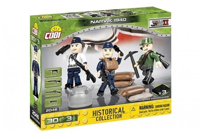 Конструктор Cobi World War II 2046 Narvik 1940 3 fig.