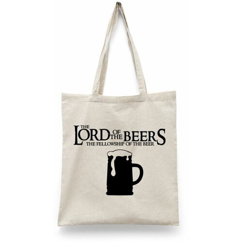 фото Сумка шоппер каждому своё, текстиль, бежевый