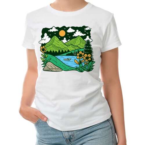 фото Футболка roly, размер s, белый