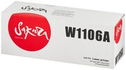 Картридж W1106A (106A) для HP, лазерный, черный, 1000 страниц, Sakura