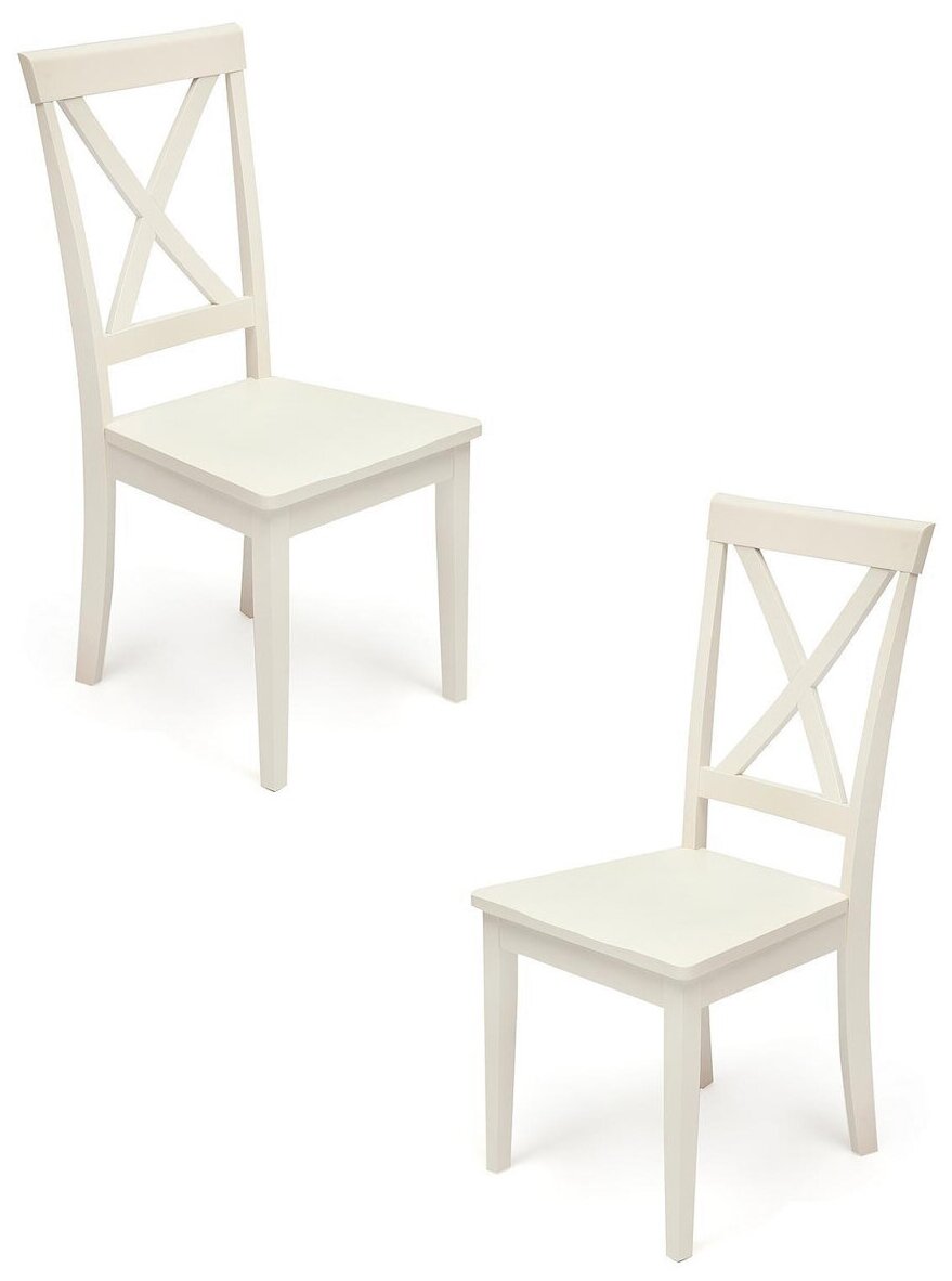 Комплект стульев TetChair GOLFI (Гольфи) дерево гевея/мдф, 44x54x95, pure white (402)