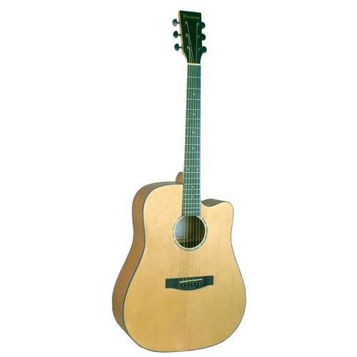 BEAUMONT DG142C акустическая гитара, дредноут с вырезом, ель, цвет натуральный