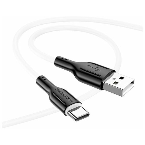 Кабель BOROFONE USB Type-C 1 метр, быстрая зарядка, зарядный шнур, провод для телефона кабель borofone microusb 1 метр быстрая зарядка зарядный шнур провод для телефона