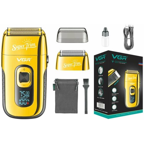 Триммер VGR для бороды Бритва для мужчин электрическая VGR V-332 Расческа в подарок 239900₽