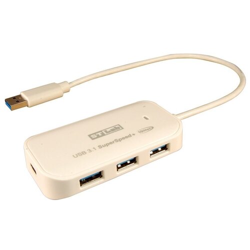 Хаб USB ST-Lab 4xUSB3.1 Gen.2 White U-1760