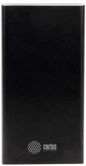 Мобильный аккумулятор Cactus CS-PBFSIT-20000 Li-Pol 20000mAh 2.1A+2.1A черный 2xUSB материал алюминий