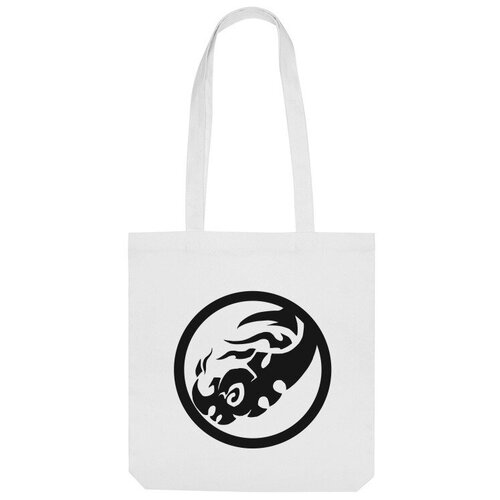 Сумка шоппер Us Basic, белый сумка знак мага warcraft бежевый