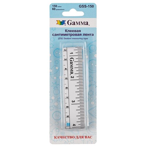 Gamma GSS-150 Клеевая сантиметровая лента 2 см 150 см белый 57597264852