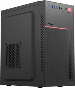 Фото Компьютерный корпус Prime Box K505 (2 - USB 2.0; 2 - USB 3.0, 1 - Type C, 1 - Cardreader) черный Micro-ATX, Mini-ITX