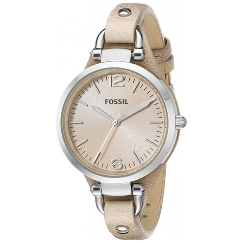 Наручные часы FOSSIL Georgia ES2830, серебряный, бежевый watch for women watch leather watch quartz crystal wristwatch reloj mujer zegarek damski montre femme часы женские наручные