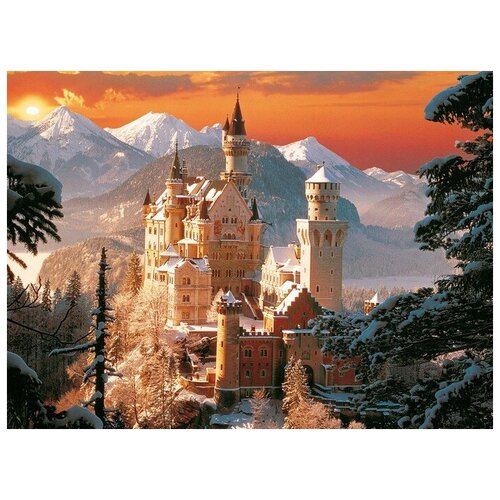 фото Алмазная мозаика замок нойшванштайн, molly 40x50 см.