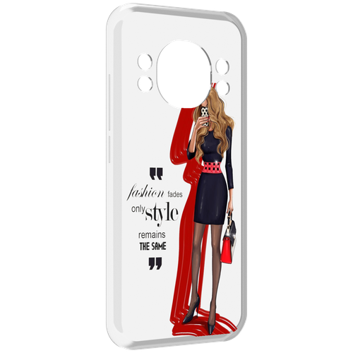 Чехол MyPads Модная-девушка женский для Doogee S98 / S98 Pro задняя-панель-накладка-бампер