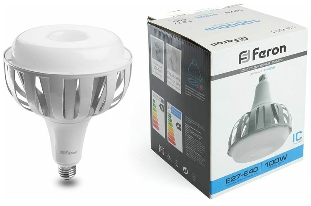 FERON Лампа светодиоднаяLB-651 E27-E40 100W 6400K 38096
