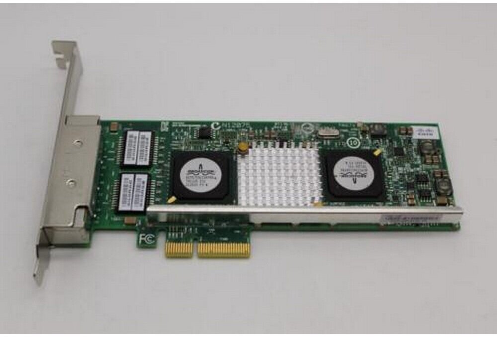 Сетевая карта Cisco, Broadcom, 74-10900-01, BCM95709A0906G, PCI-E, 4 x RJ45, 1 Гбит/с ОЕМ