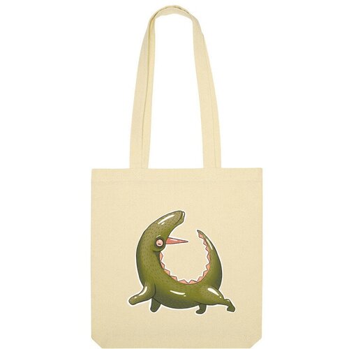 Сумка шоппер Us Basic, бежевый сумка крокодил кто угодно может быть единорогом бежевый