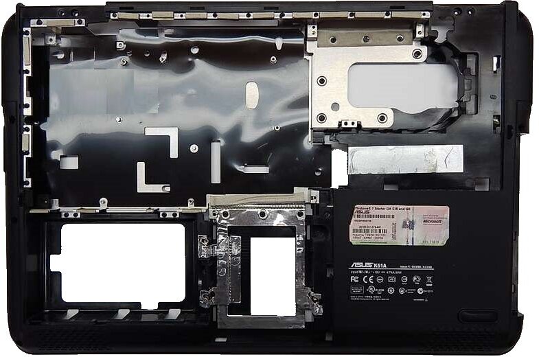 Нижняя часть корпуса, поддон ноутбука Asus K51 13GNVP11P011 13N0-FBA0101B